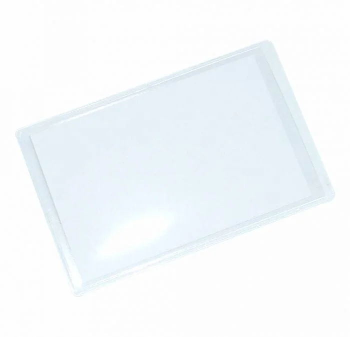 Adhesive business card sleeves 60x95 mm