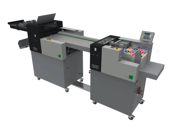 Multigraf TOUCHLINE C375 PLUS, samen met het online vouwsysteem Touchline TF375