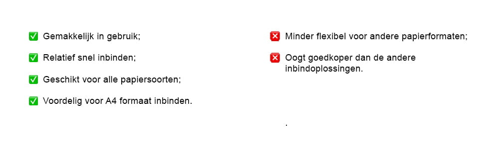 voor-en nadelen plastic bindringen